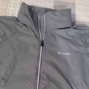 NWOT Columbia Womens XXL Dark Gray Rain Jacket Windbreaker